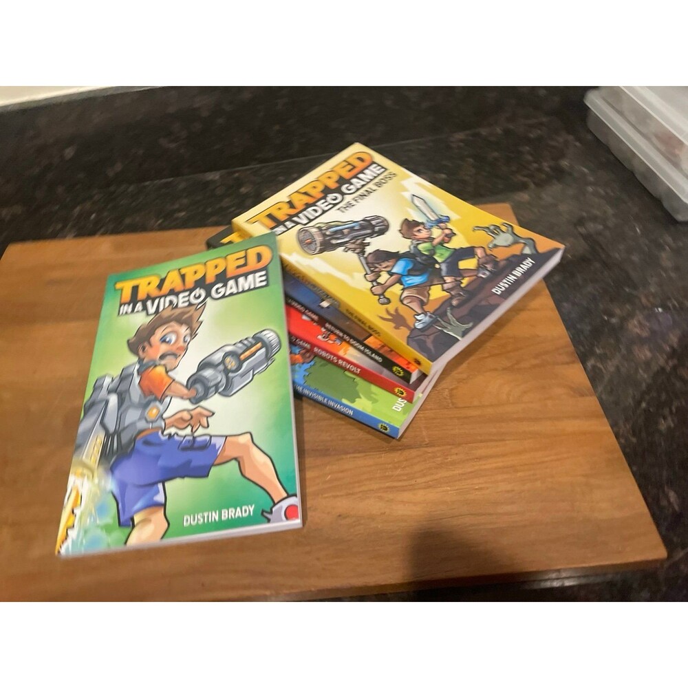 5 book series of Trapped in a Video Game